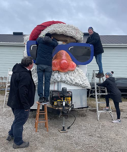 Grand Bend Christmas parade float